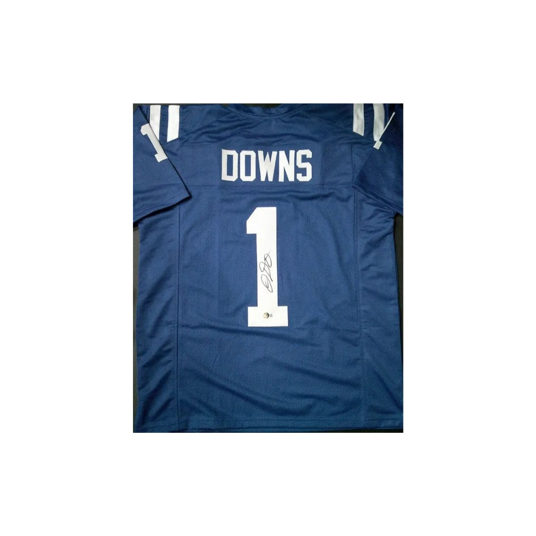 Josh Downs Indianapolis Colts Autographed Custom Football Jersey Hologram