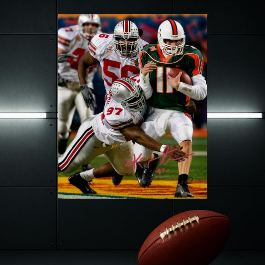 Kenny Peterson Ohio State Buckeyes Signed Photo Print Autograph Wall Art