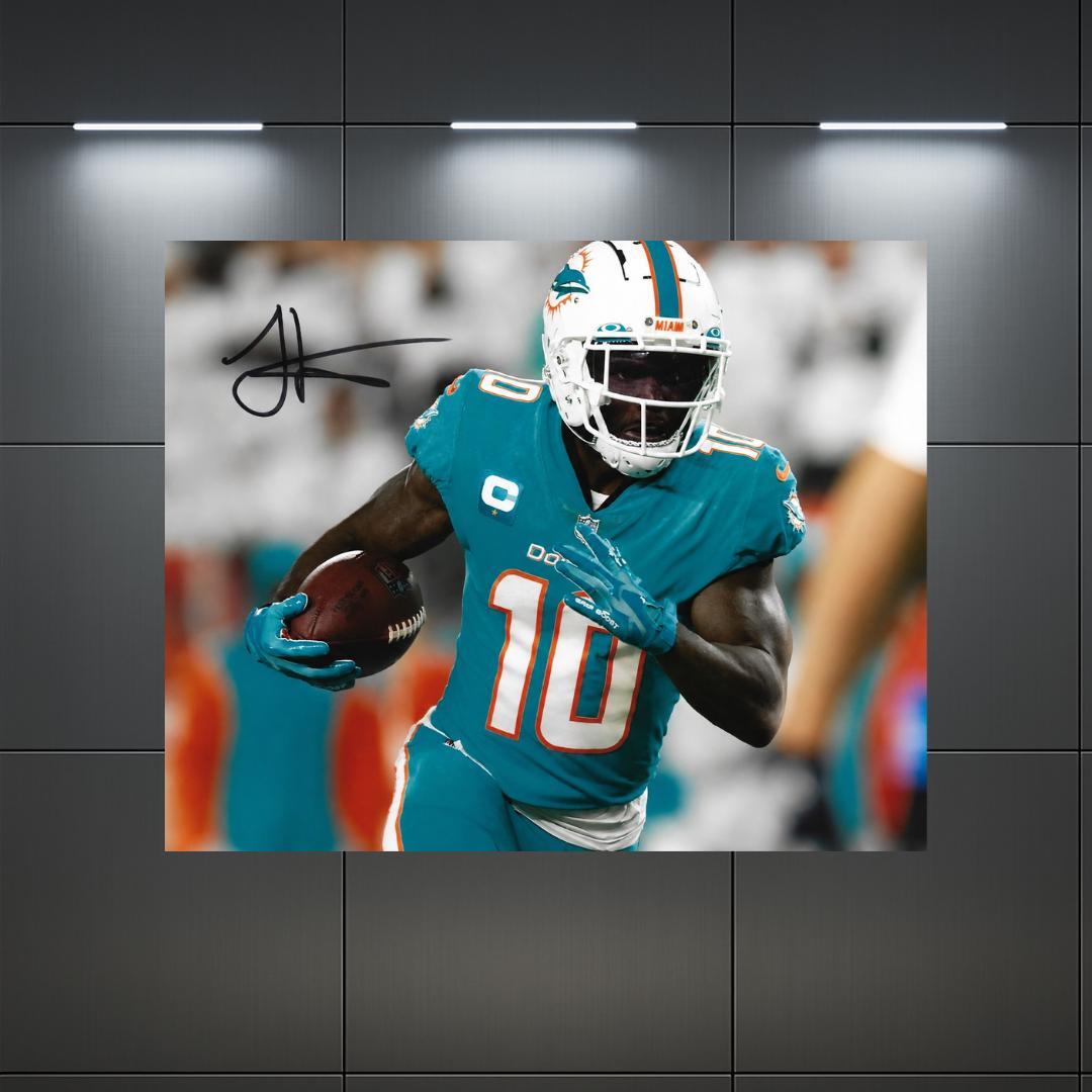 Tyreek Hill Miami Dolphins  Signed Photo Print Autograph Wall Art