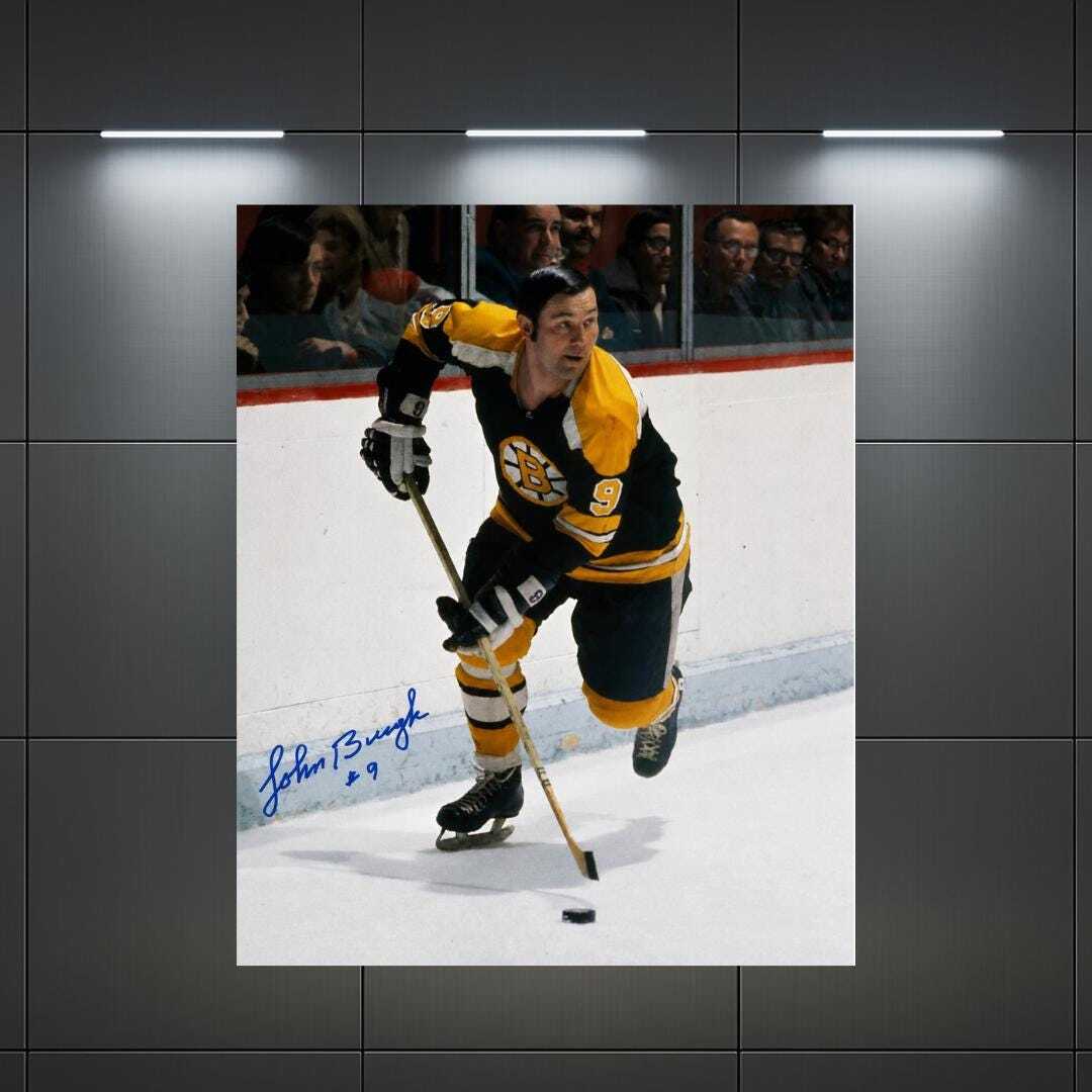 Johnny Bucyk Boston Bruins Signed Photo Reprint – 8x10 Art Print