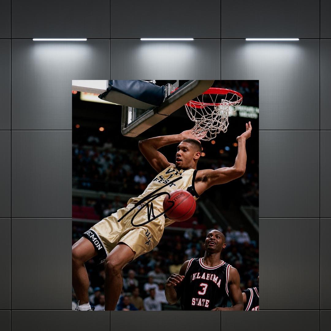 Tim Duncan Signed Photo Print Autograph Wall Art