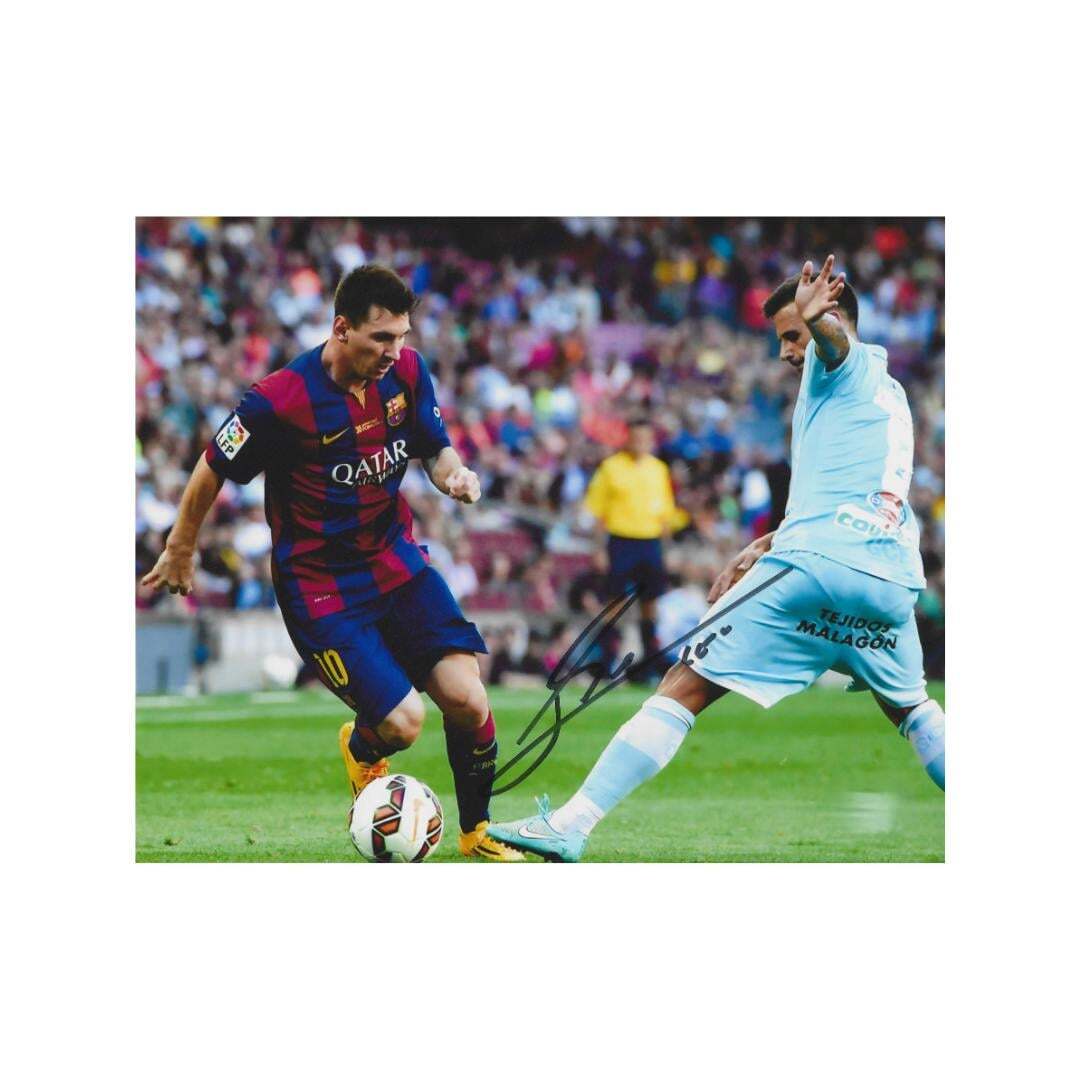 Lionel Mess 6 Signed Photo Print Autograph Wall Art