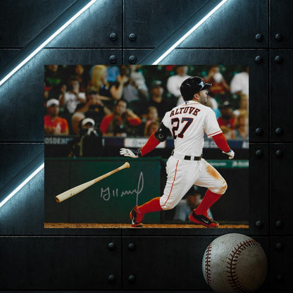 Jose Altuve Houston Astros printed signature-style 8x10 photo art reprint design 1, product image 3 of 3; not hand-autographed