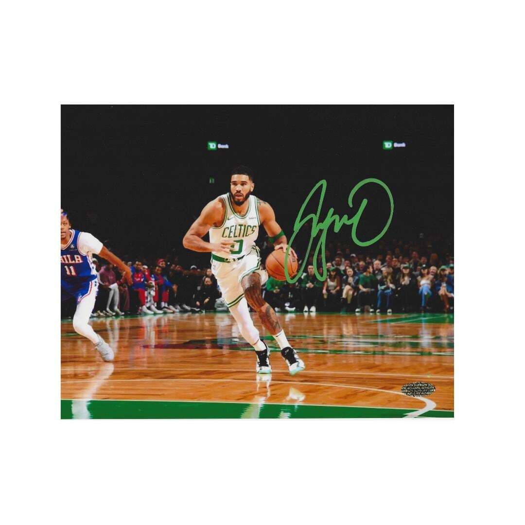 Jayson Tatum Boston Celtics autographed 8x10 Art Print