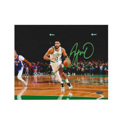 Jayson Tatum Boston Celtics printed signature-style 8x10 photo art reprint, product image 2 of 4; not hand-autographed