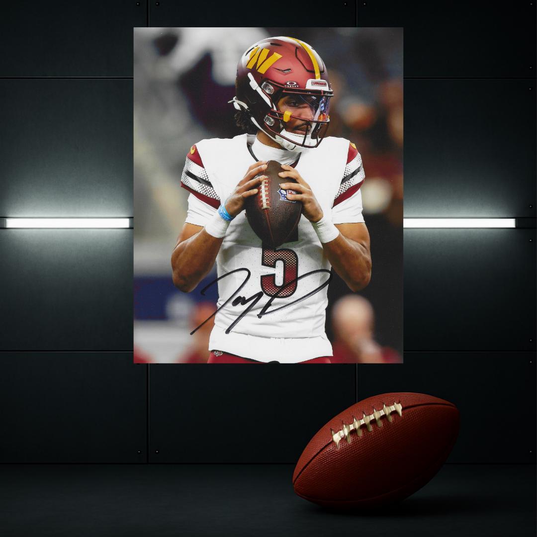 Jayden Daniels Washington Commanders Signed Photo Print Autograph Wall Art