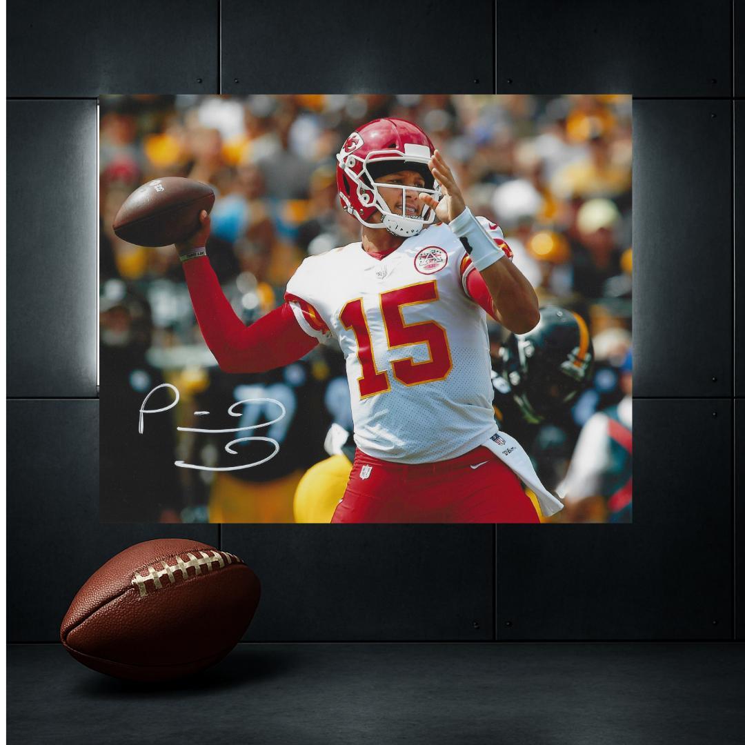 Patrick Mahomes Kansas City Chiefs Signed Photo Print Autograph Wall Art #2