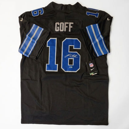 Jared Goff Detroit Lions #16 autographed football jersey listing image 1