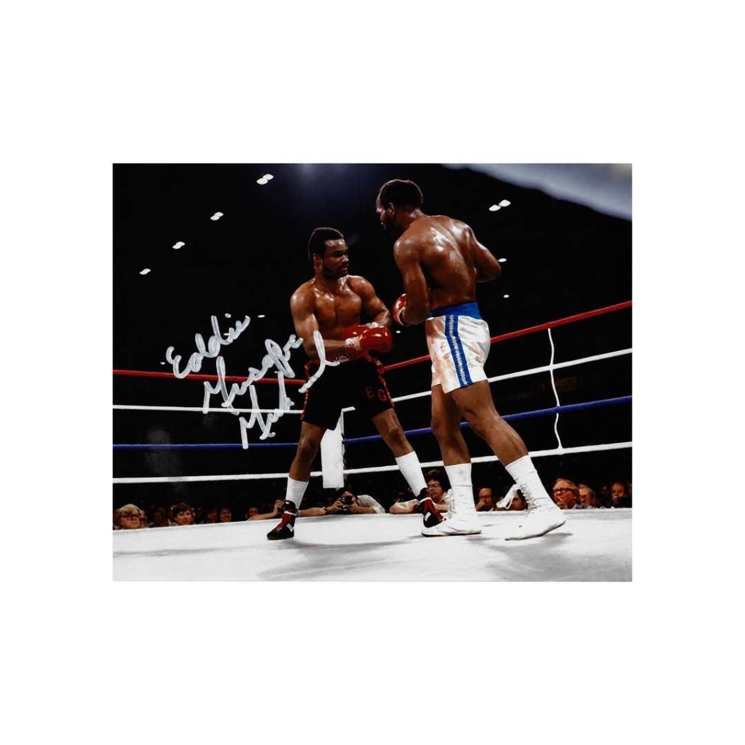 Eddie Mustafa Muhammad Signed Boxing Photo Print Autograph Wall Art