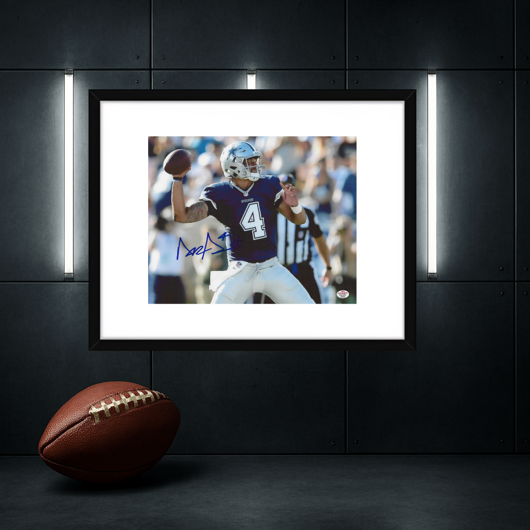 Dak Prescott of the Dallas Cowboys signed 8x10 photo PAAS COA
