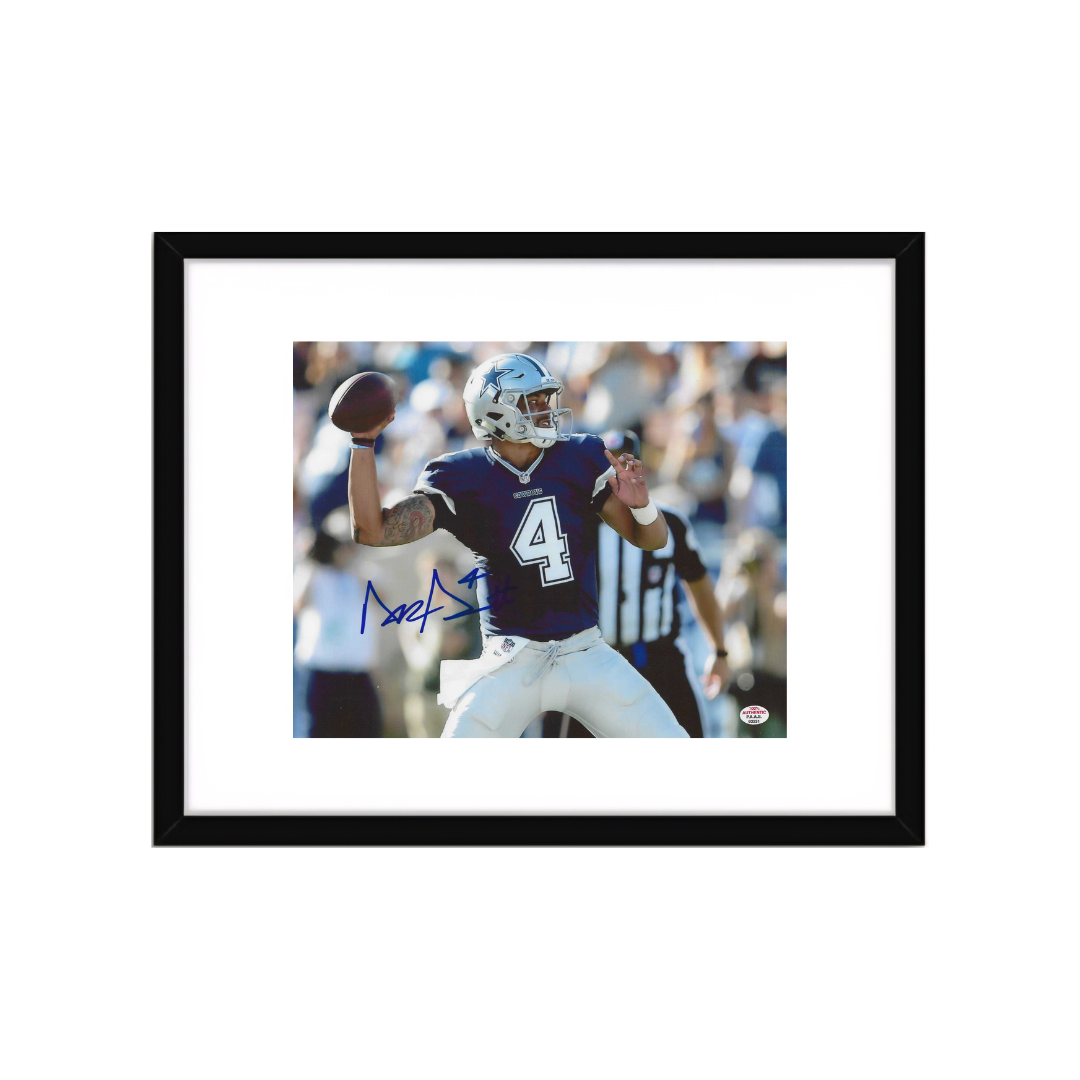 Dak Prescott of the Dallas Cowboys signed 8x10 photo PAAS COA