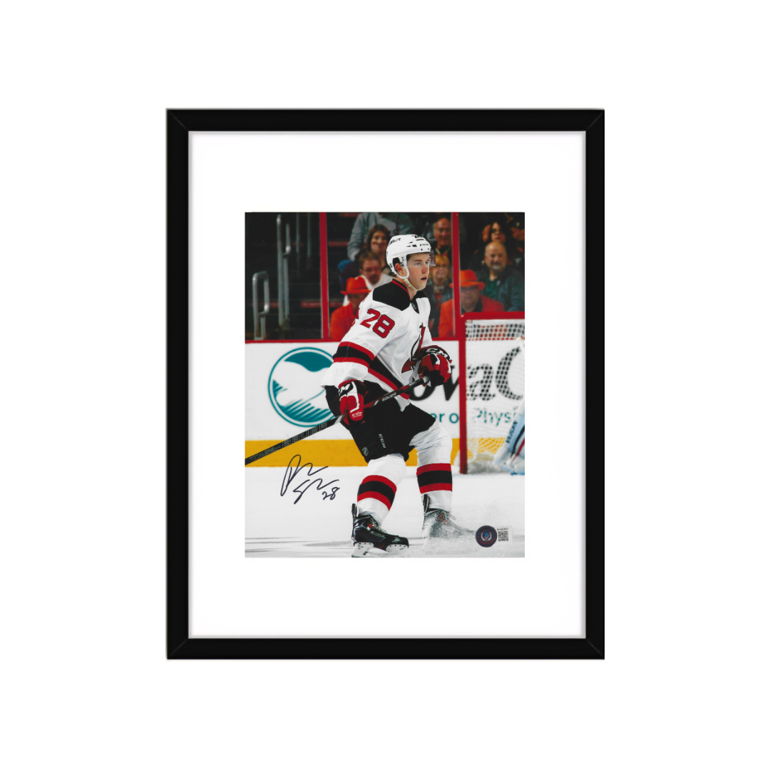Damon Severson New Jersey Devils Autographed 8x10 Photo Hologram W/Frame - Fan Freaks