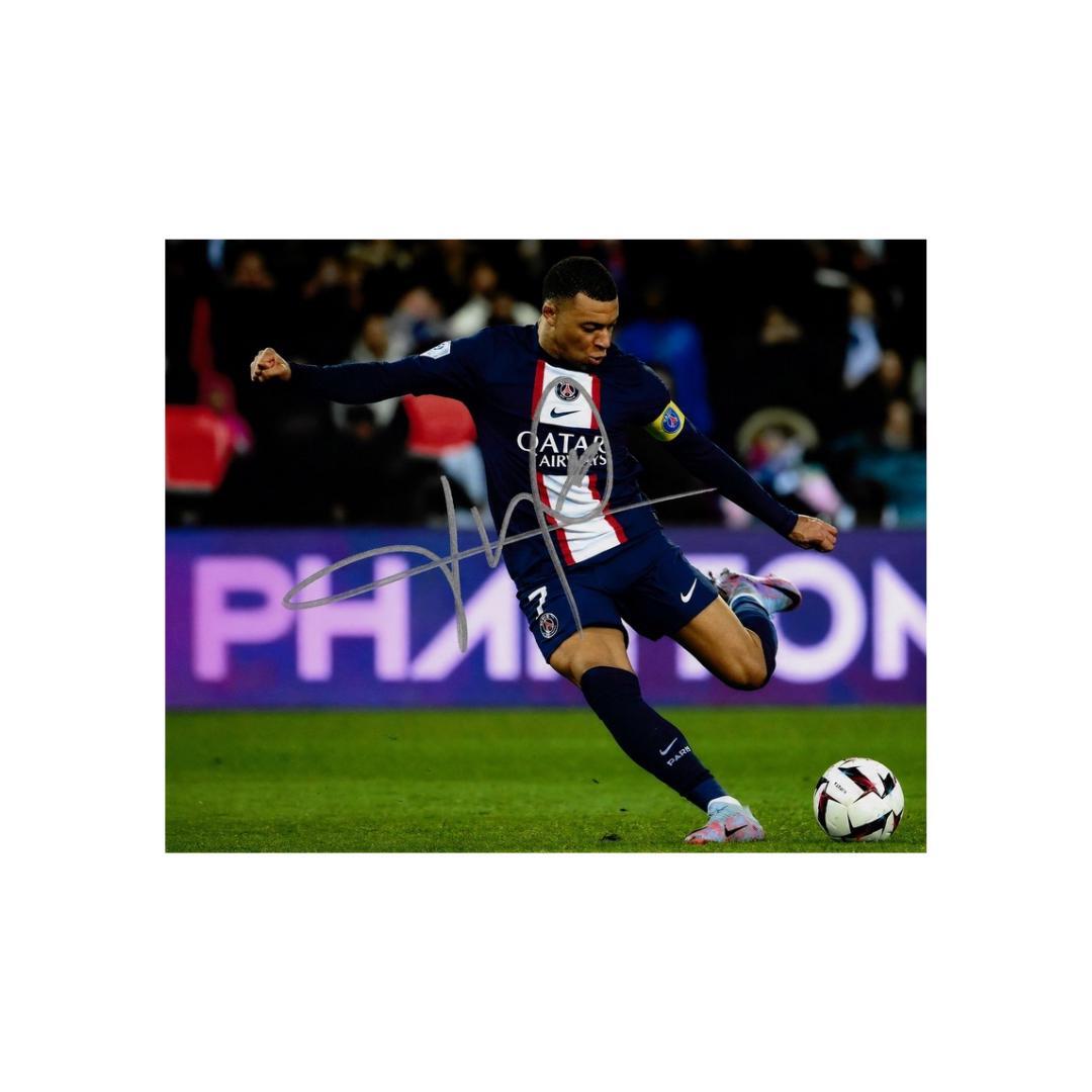 Kylian Mbappé Paris Saint-Germain 1 Signed Photo Print Autograph Wall Art