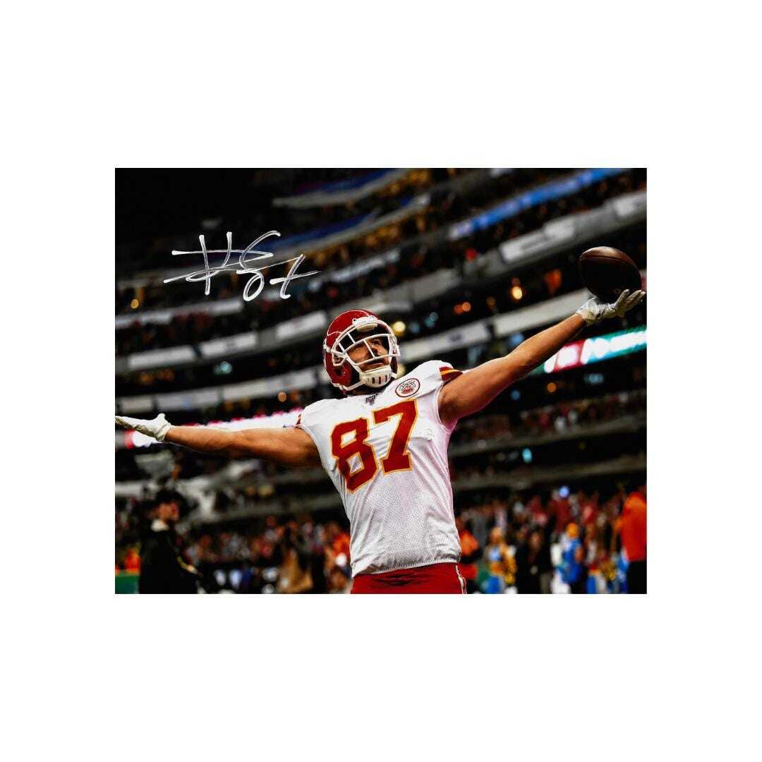 Travis Kelce Signed Photo Print Autograph Wall Art #1