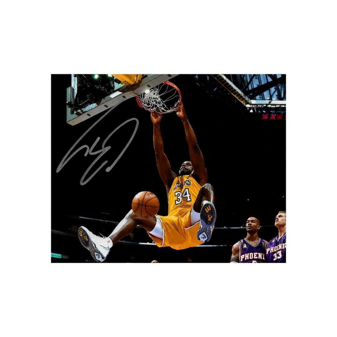 Shaquille O'Neal Los Angeles Lakers Signed 8X10 Photo Print Autograph Wall Art