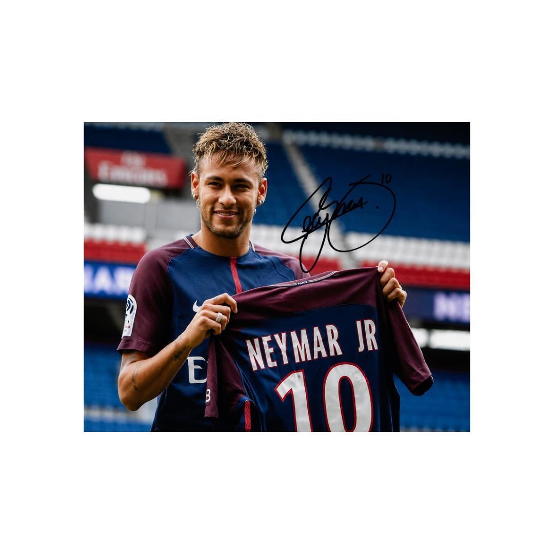 Neymar Jr of Paris Saint Germain Signed Photo Print Autograph Wall Art