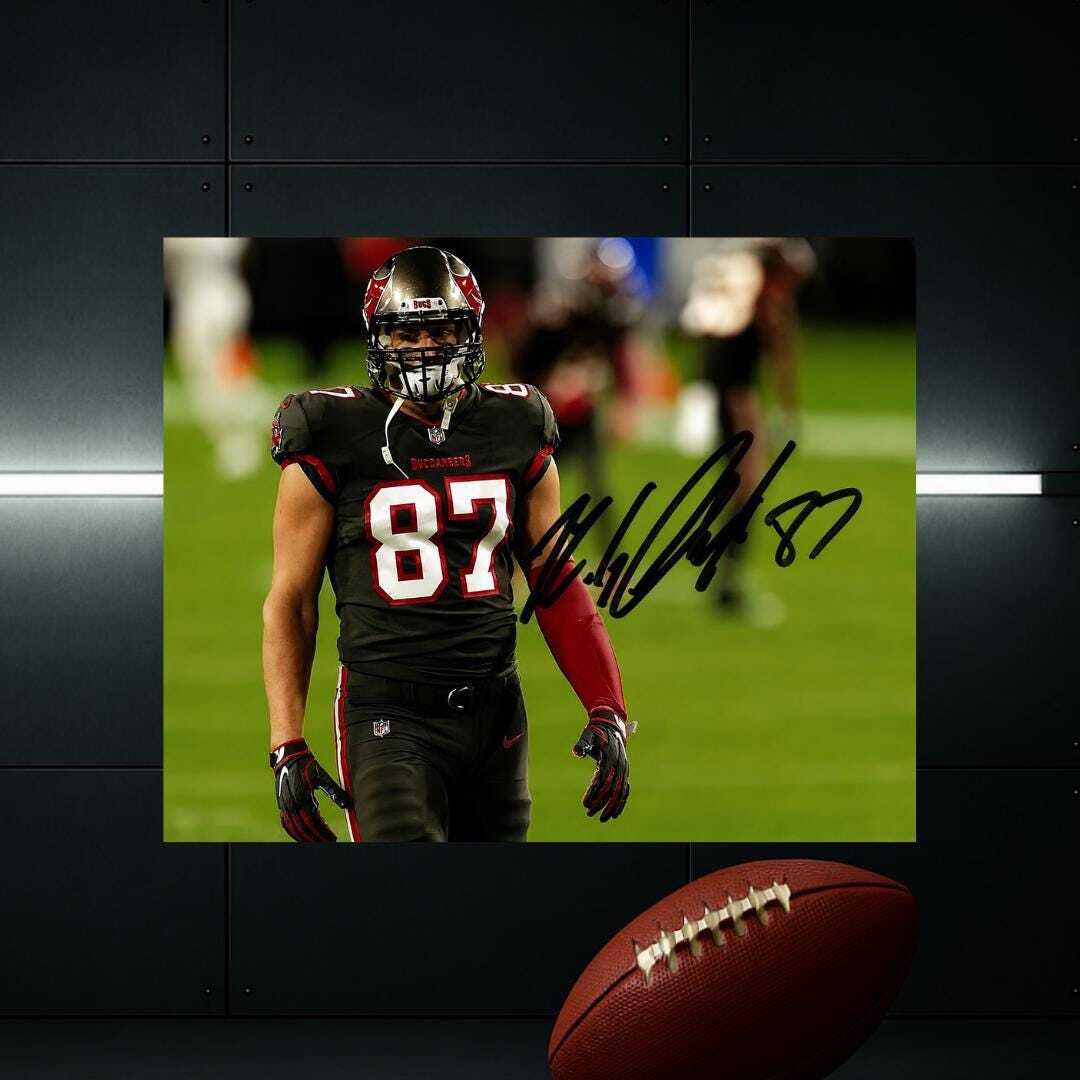 Rob Gronkowski New England Patriots Signed Photo Print Autograph Wall Art