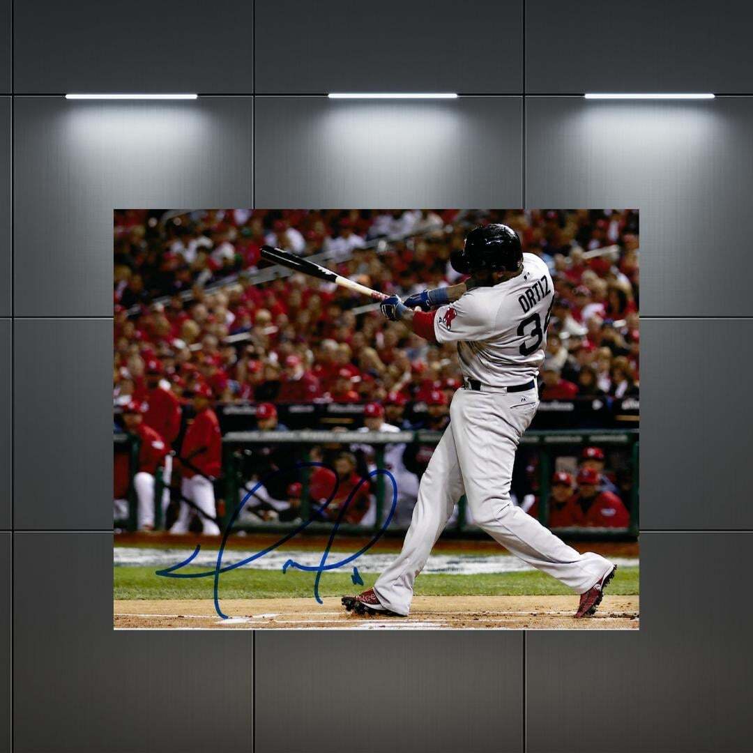 David Ortiz Boston Red Sox Autographed 8x10 Photo Art Print