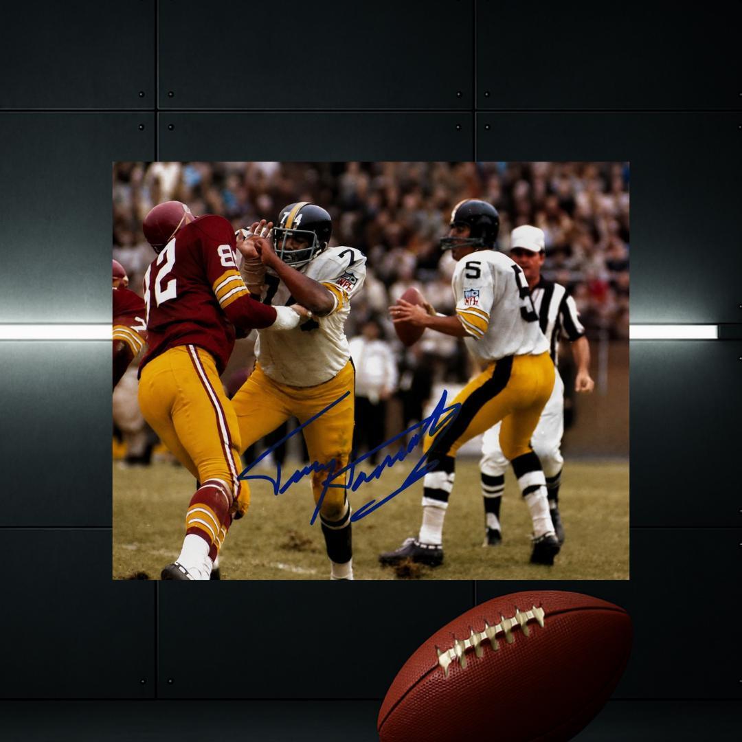 Terry Hanratty Pittsburgh Steelers Signed Photo Print Autograph Wall Art