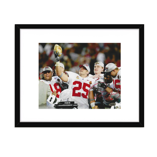 OHIO STATE BUCKEYES DONNIE NICKEY AUTOGRAPHED 8X10 PHOTO ART PRINT