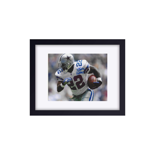 Emmitt Smith of the Dallas Cowboys signed 8x10 photo COA W/Frame - Fan Freaks