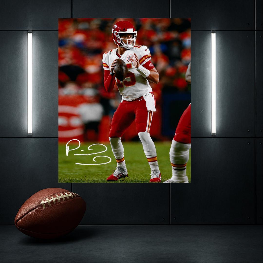 Patrick Mahomes Kansas City Chiefs Signed Photo Print Autograph Wall Art #3