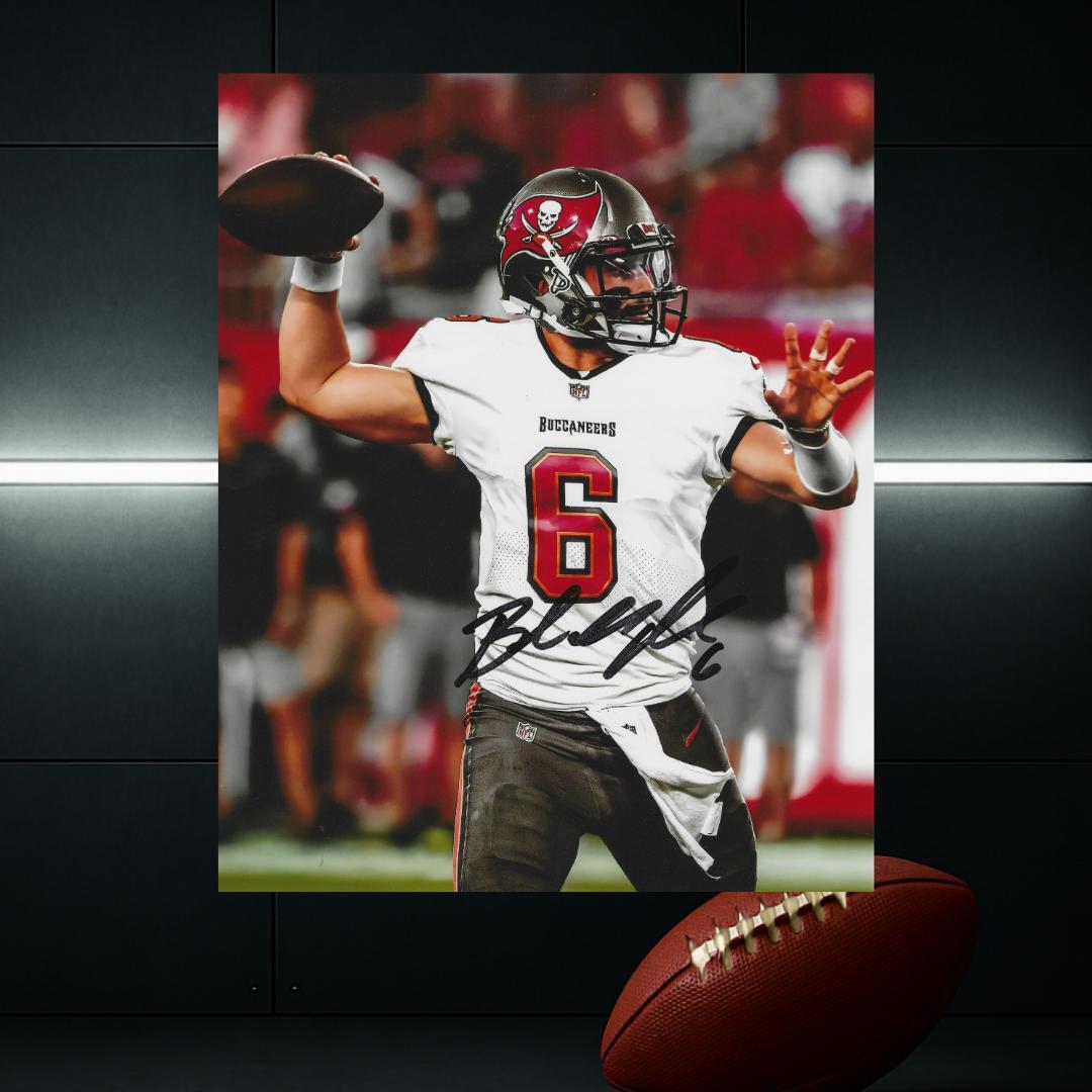 Baker Mayfield Tampa Bay Buccaneers Signed Photo Print Autograph Wall Art