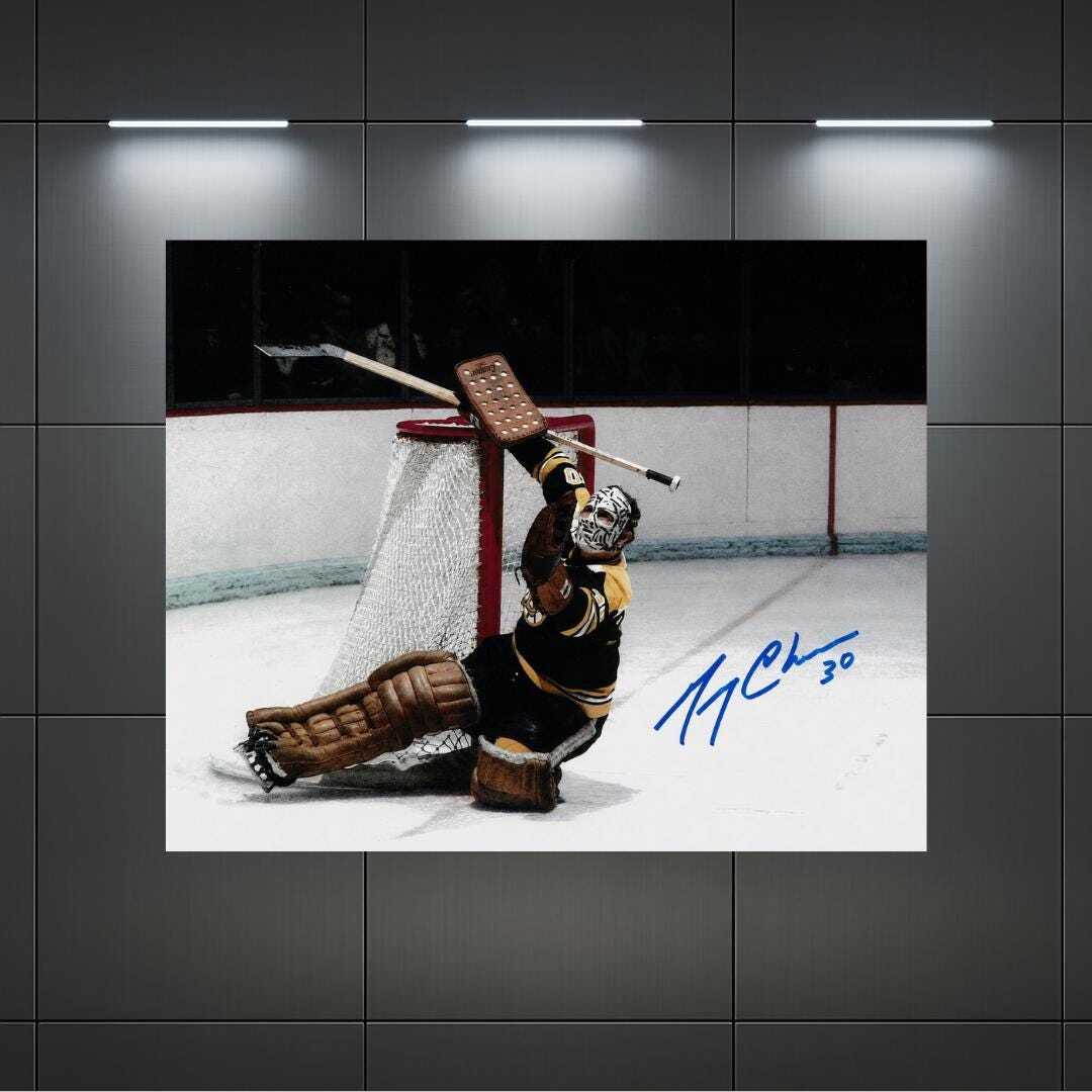 Gerry Cheevers Boston Bruins Signed Photo Reprint – 8x10 Art Print