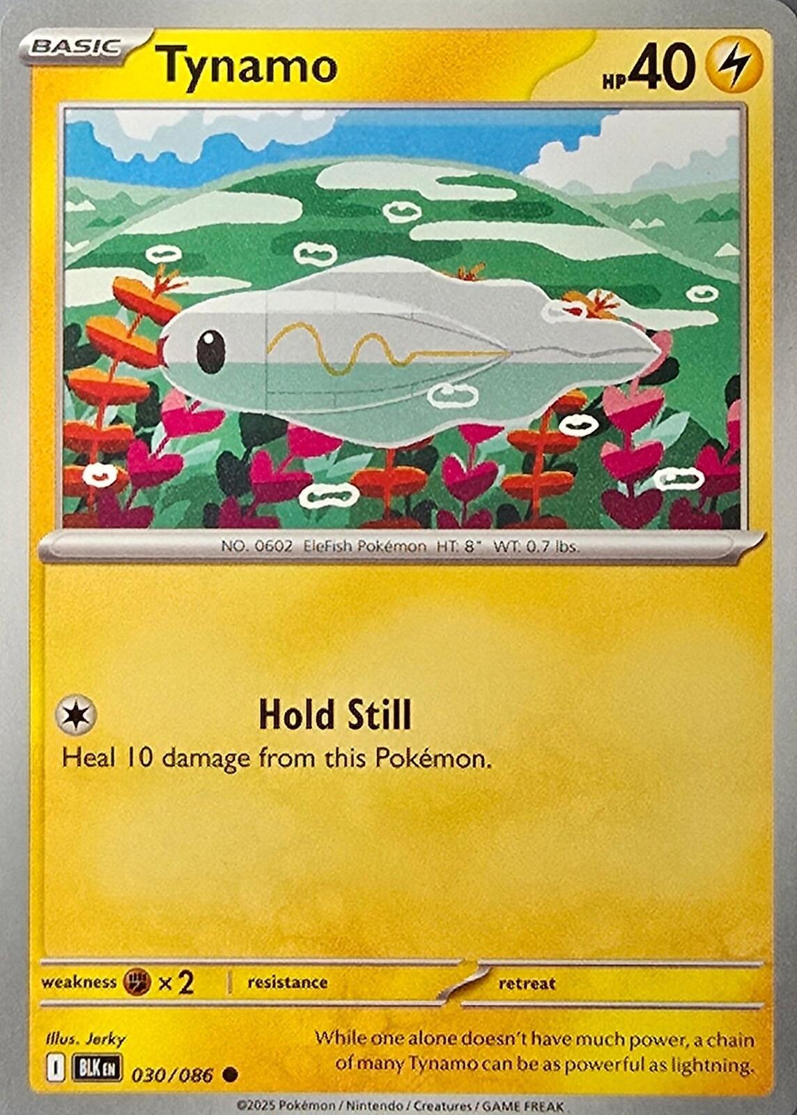 Tynamo Basic Pokémon card from Black Bolt