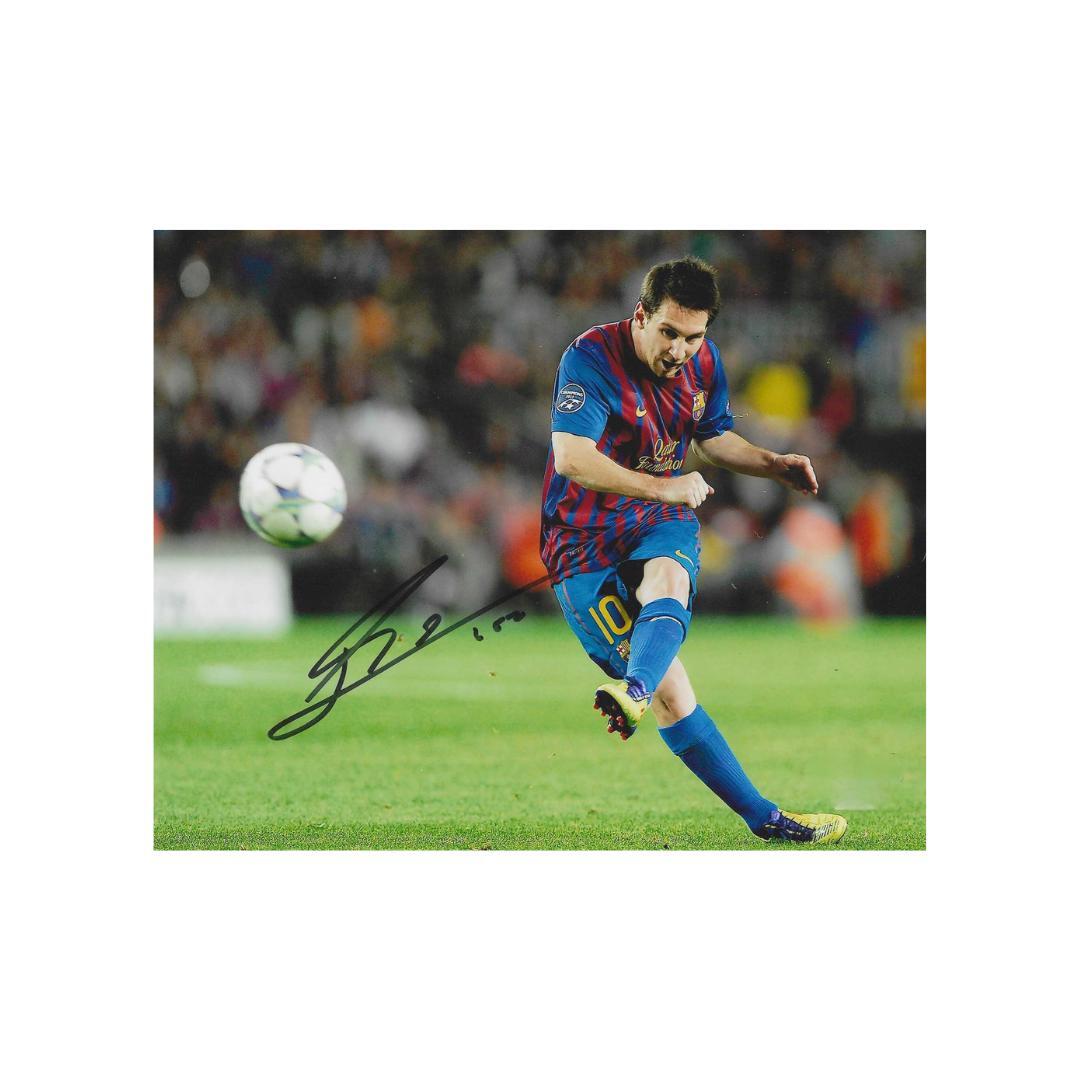 Lionel Messi 7 Signed Photo Print Autograph Wall Art