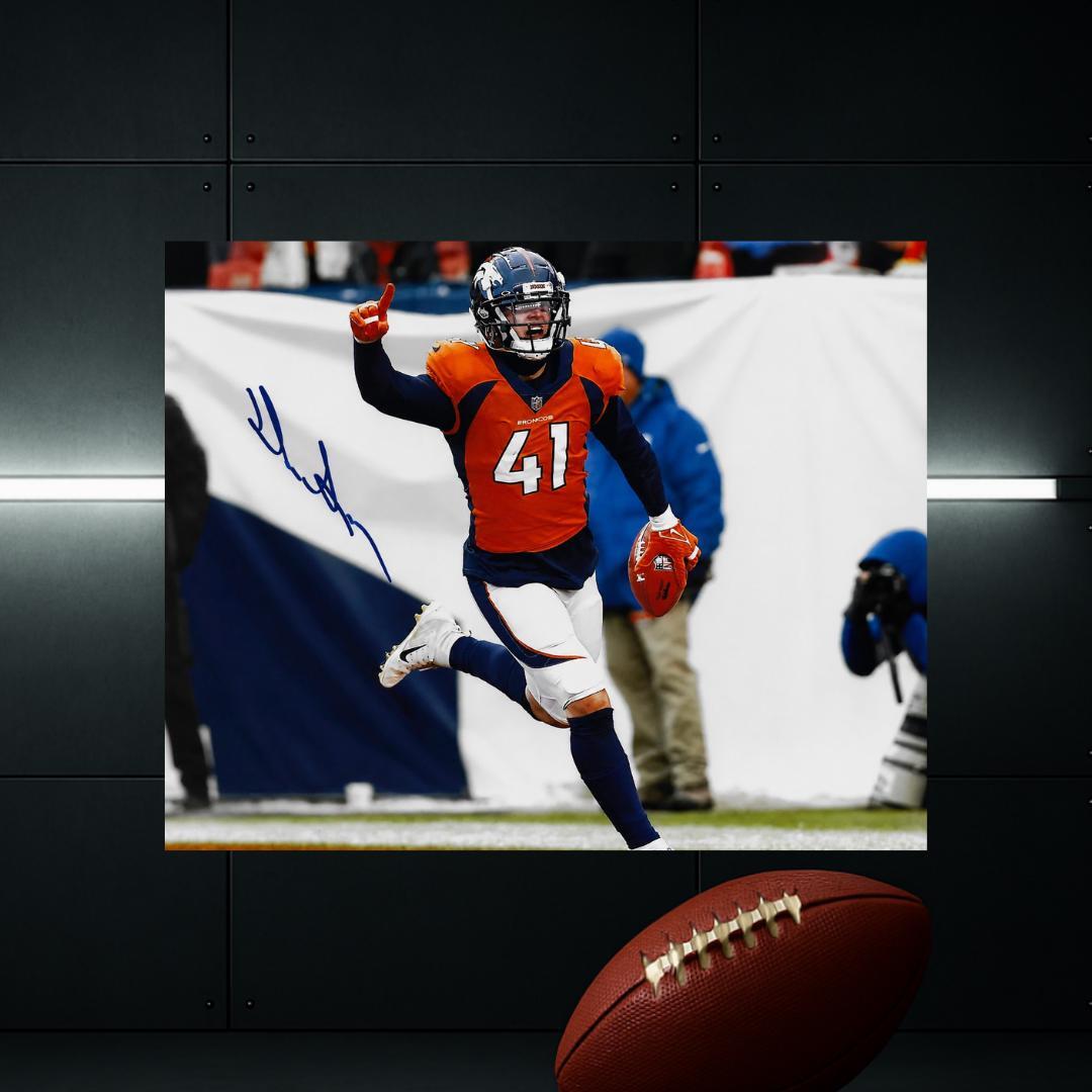 Drew Sanders Denver Broncos  Signed Photo Print Autograph Wall Art