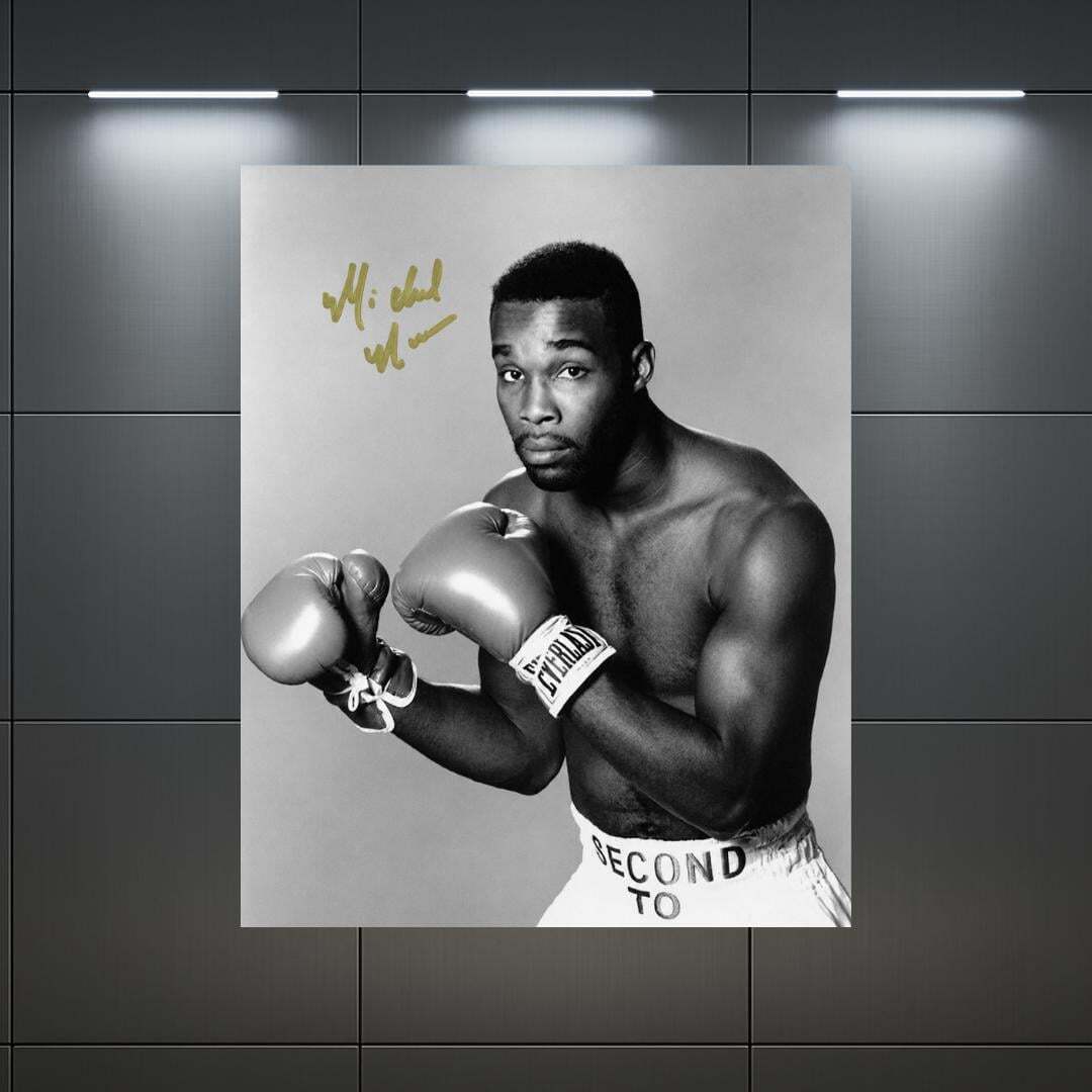 Michael Nunn Signed Boxing Photo Print Autograph Wall Art