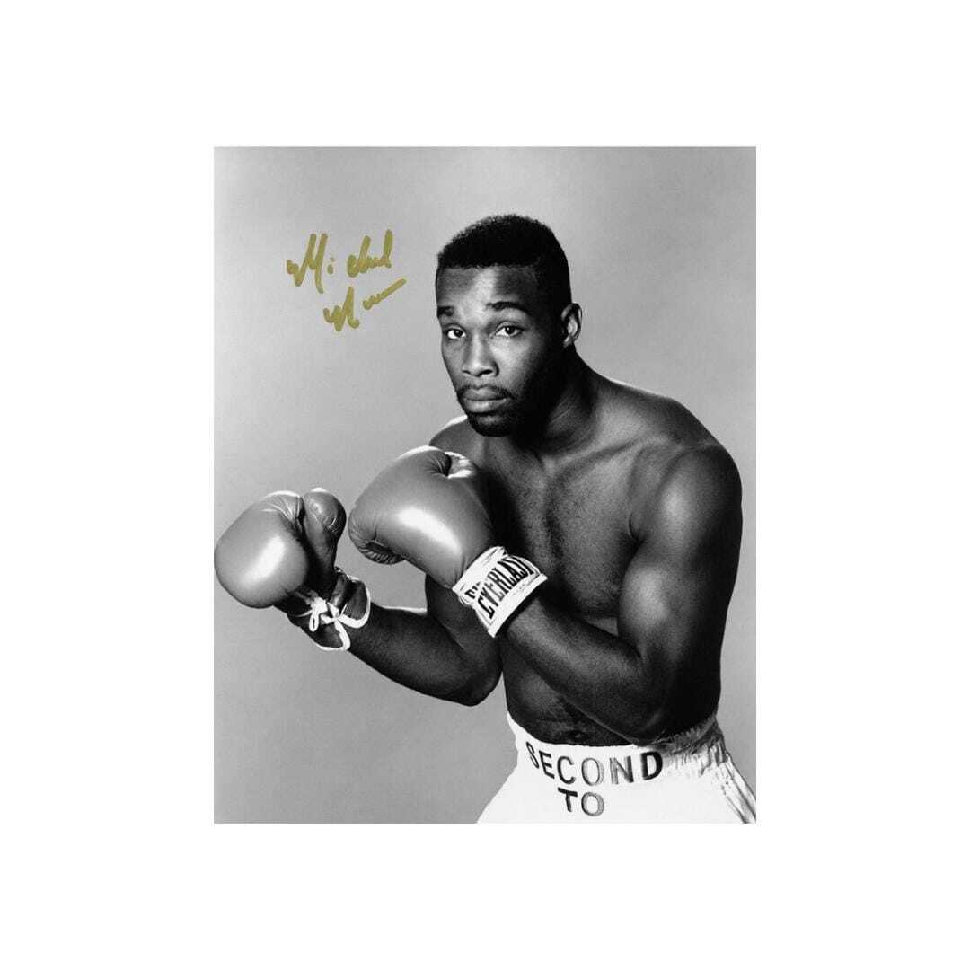 Michael Nunn Signed Boxing Photo Print Autograph Wall Art