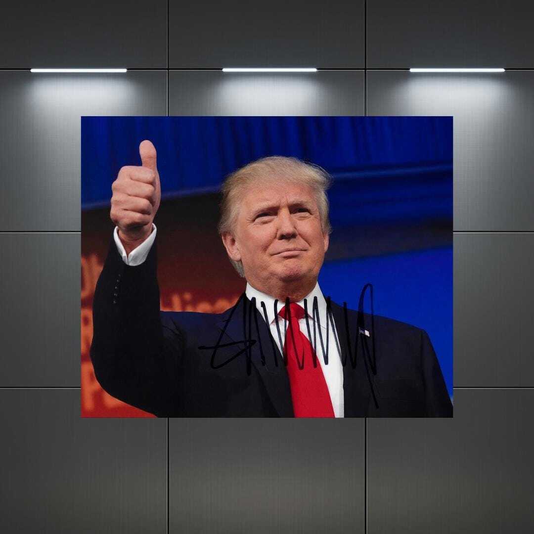 Donald Trump Signed Photo Reprint – 8x10 Art Print
