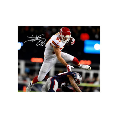 Travis Kelce printed signature-style 8x10 photo art reprint design 3, product image 2 of 3; not hand-autographed