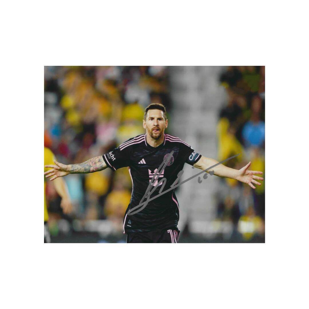 Lionel Messi 2 Signed Photo Print Autograph Wall Art
