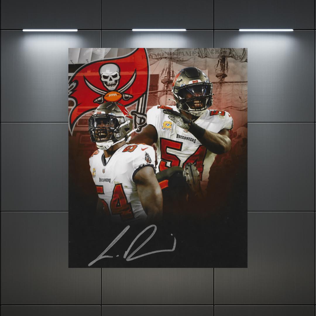 Lavonte David Tampa Bay Buccaneers Signed Photo Print Autograph Wall Art