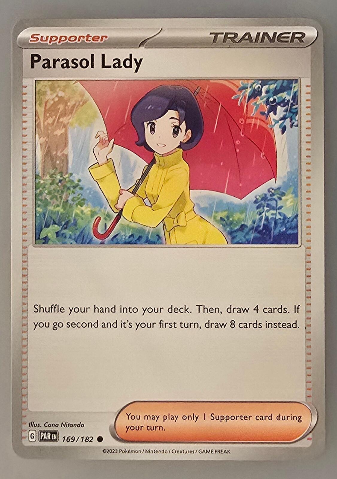 Parasol Lady card Scarlet & Violet: Paradox Rift