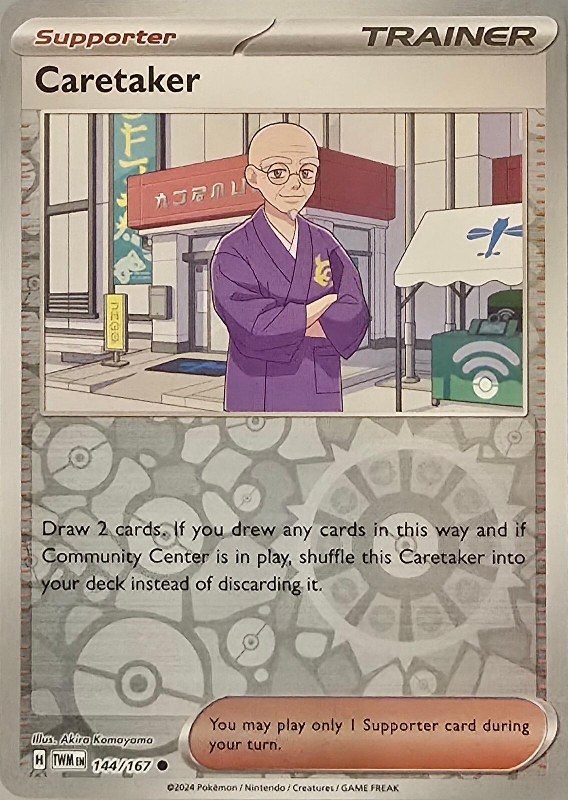Caretaker Supporter card  Pokémon Twilight Masquerade
