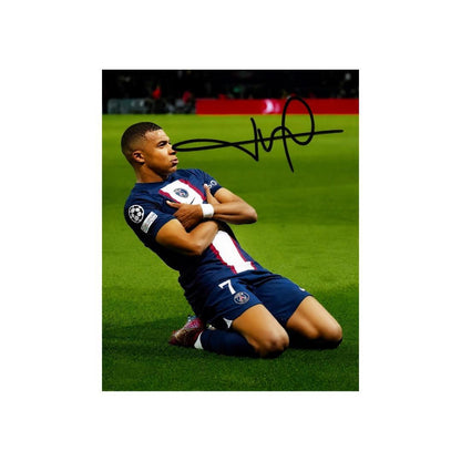 Kylian Mbappé Paris Saint-Germain signature-style photo reprint – 8x10 Art Print #2
