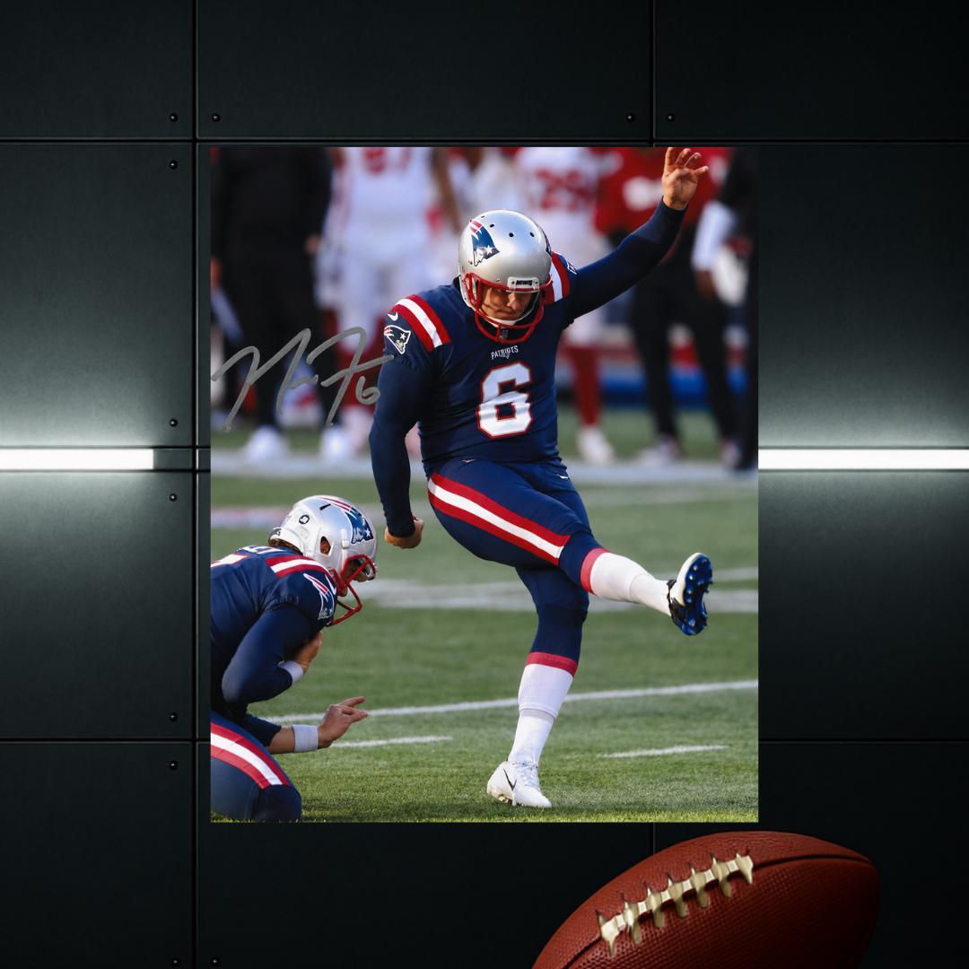 Nick Folk New England Patriots Signed Photo Print Autograph Wall Art
