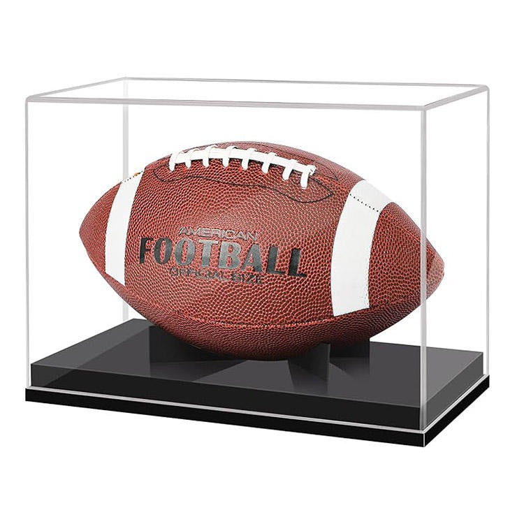 Football Display Case, Acrylic Football Case Display Case Autographed Football Holder