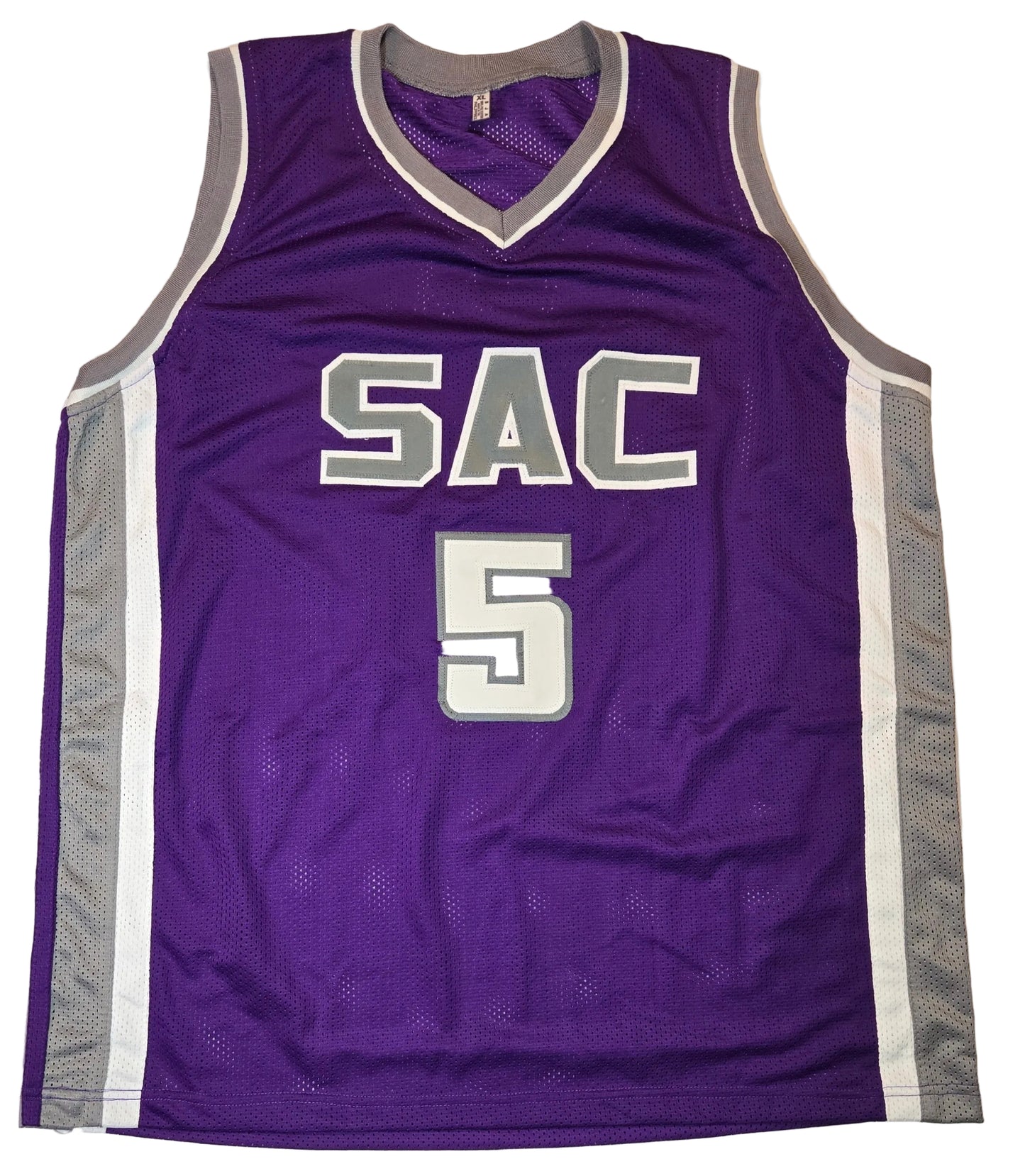 De'Aaron Fox of the Sacramento Kings signed basketball jersey COA