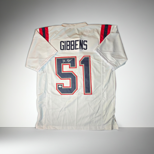 Jack Gibbens New England Patriots Signed Jersey JSA Hologram