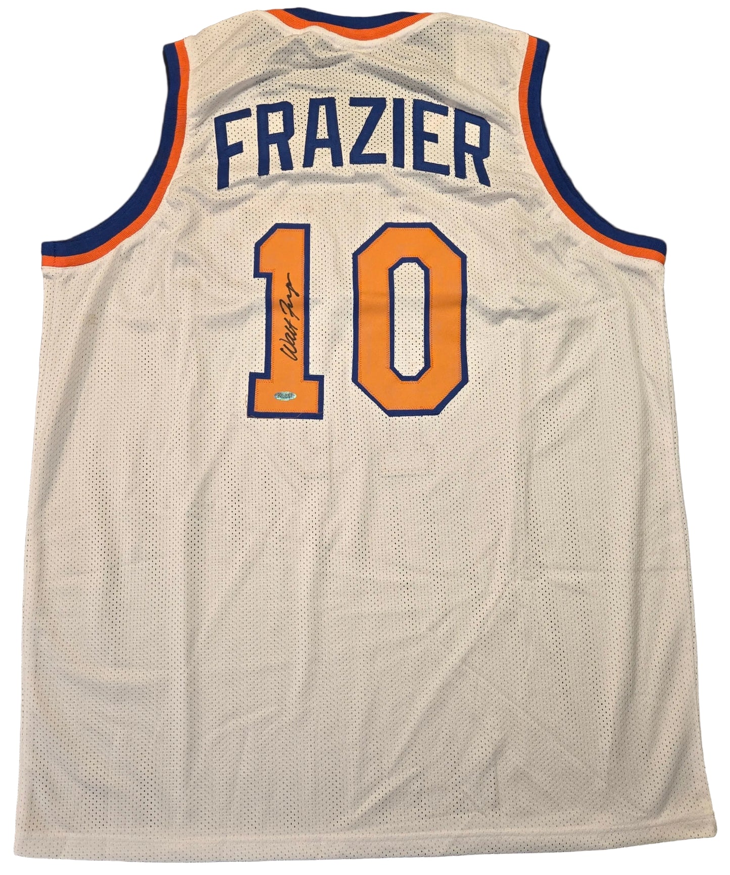 WALT FRAZIER SIGNED NEW YORK KNICKS #10 JERSEY WITH COA
