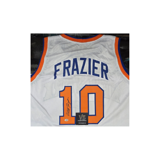 WALT FRAZIER SIGNED NEW YORK KNICKS #10 JERSEY WITH COA - Fan Freaks