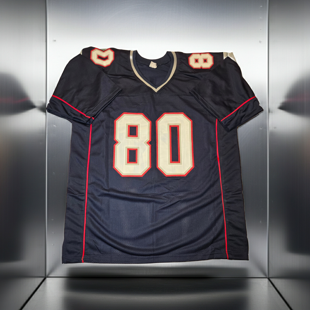 NEW ENGLAND PATRIOTS IRVING FRYAR SIGNED JERSEY WITH COA (XL)