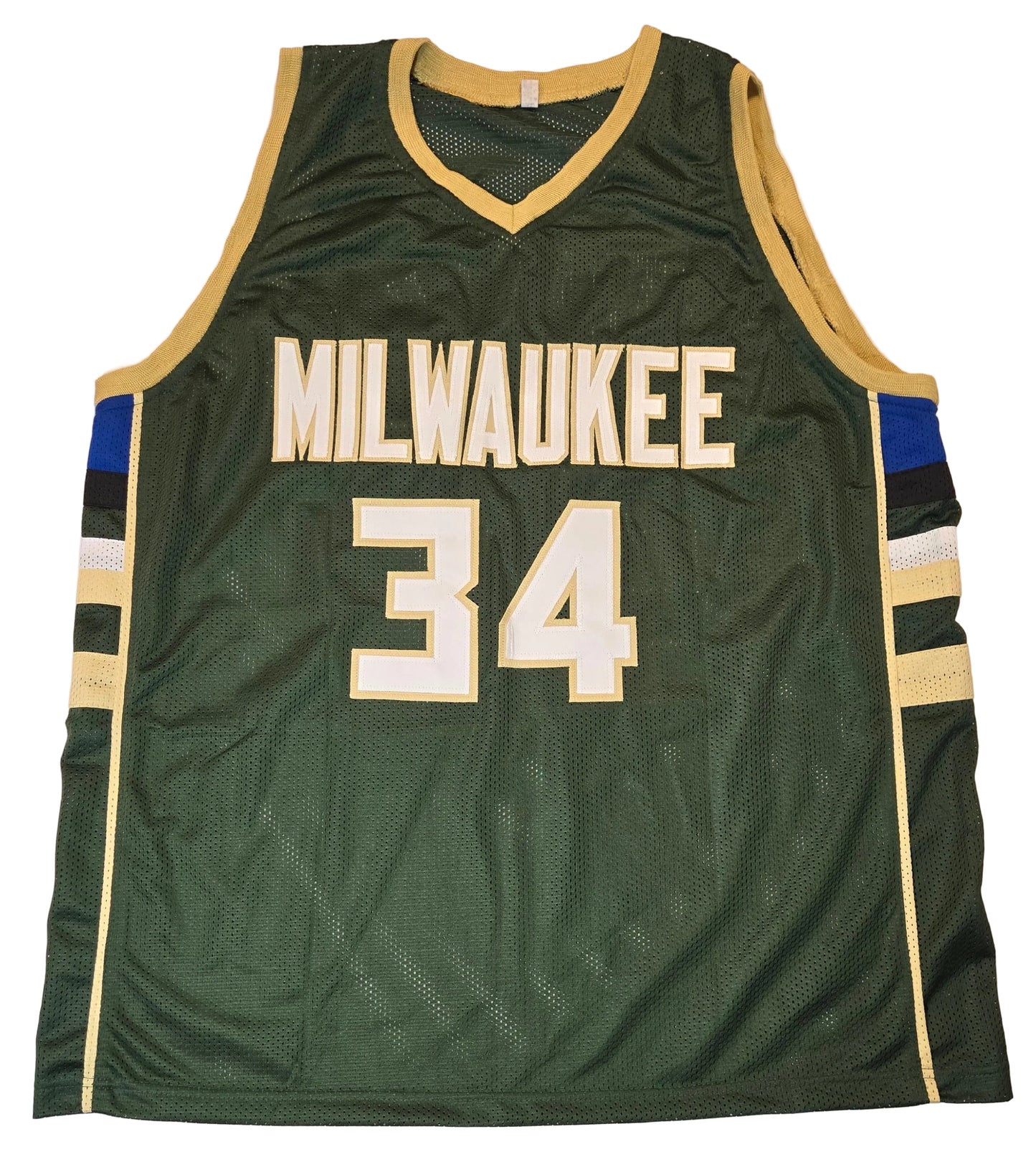 Giannis Antetokounmpo of the Milwaukee Bucks autographed basketball jersey JSA COA