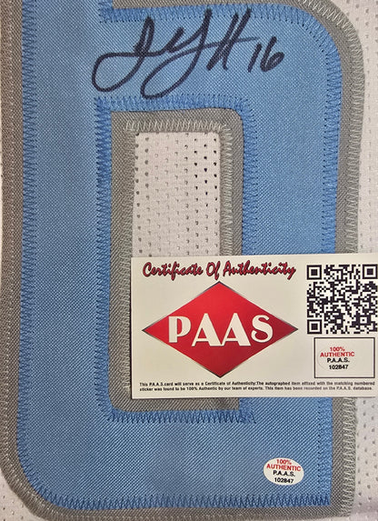 Jared Goff Detroit Lions signed football jersey with COA, additional product photograph