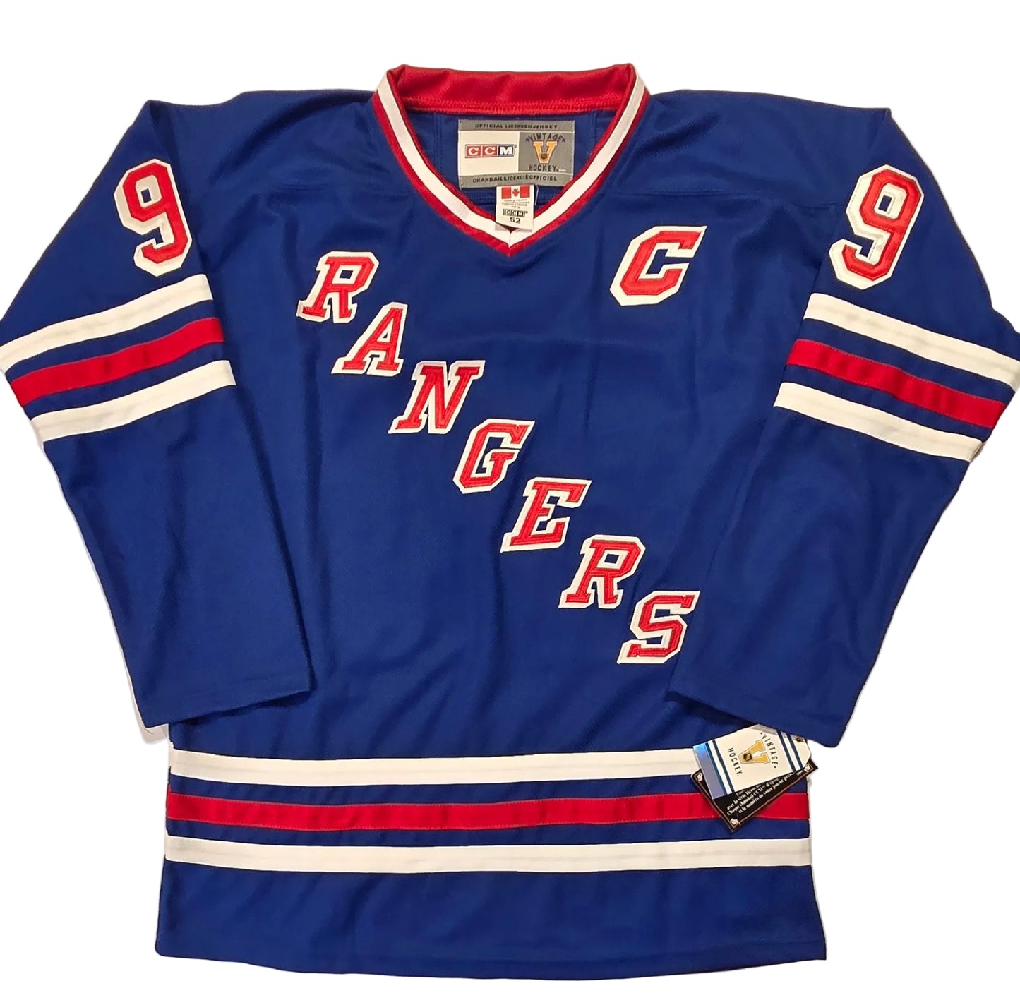 Wayne Gretzky of the NY Rangers autographed hockey jersey WG Authentic COA